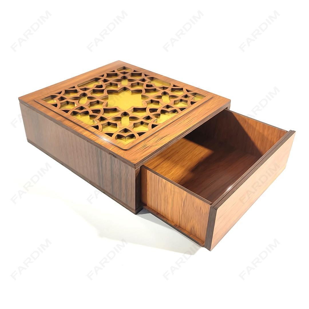 طرح لیزر جعبه هدیه در دو طرح کد A132256